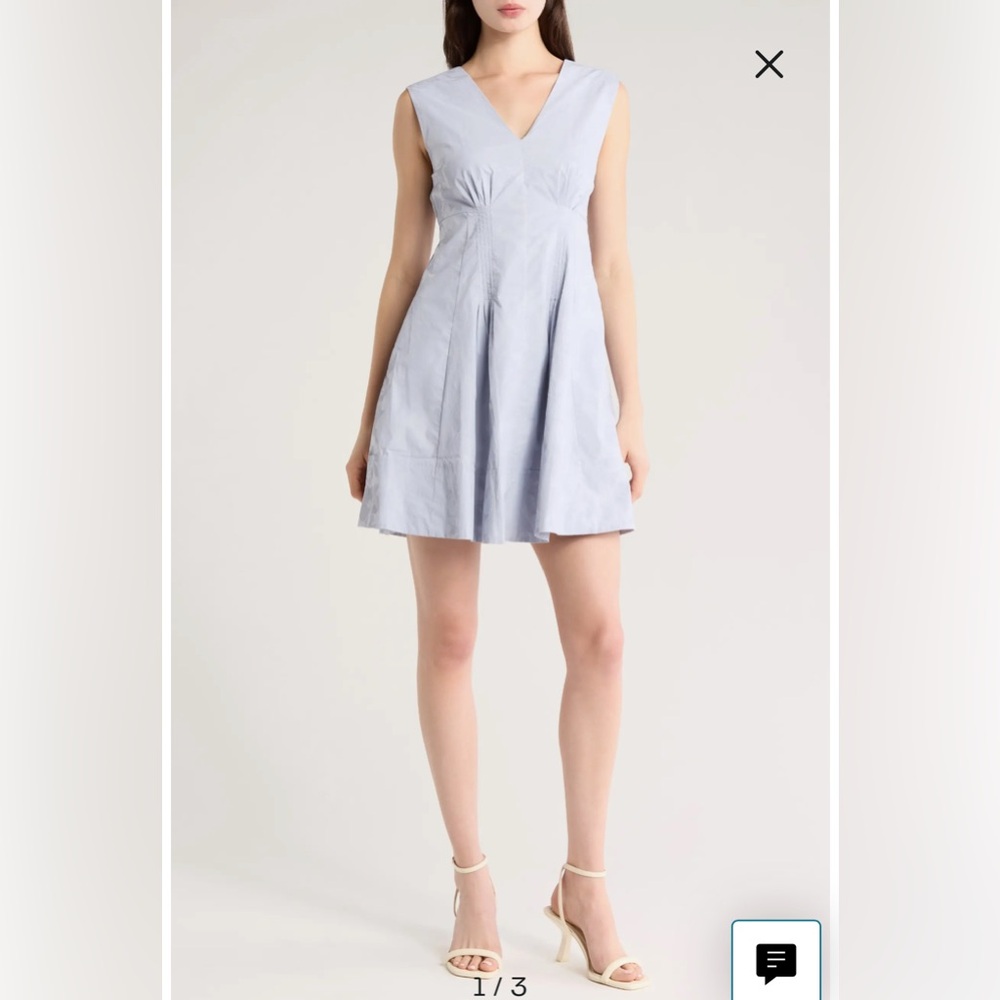 SALE! DEAL! $550 Retail New w/Tags Derek Lam 10 Crosby Concha VNeck A-Line Dress